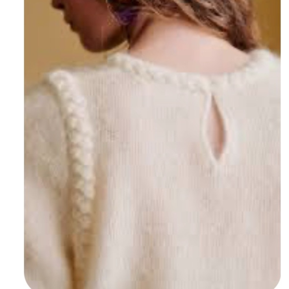 Sezane Annita Mohair Cream/Ecru Jumper (Sweater)